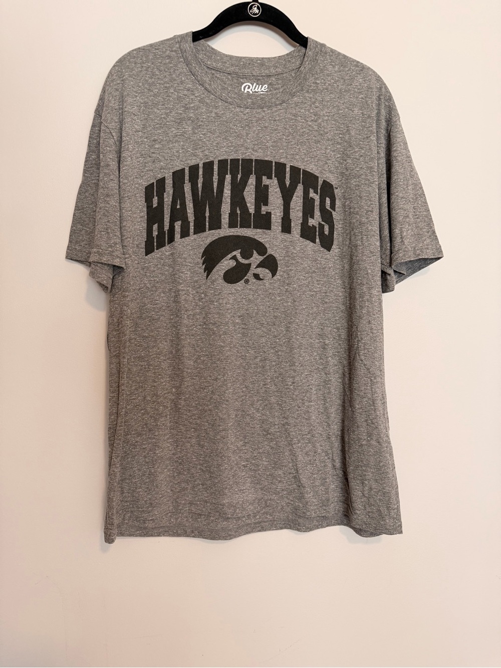 Iowa Hawkeye's Gray Blue 84 Men's Shirt Size Large